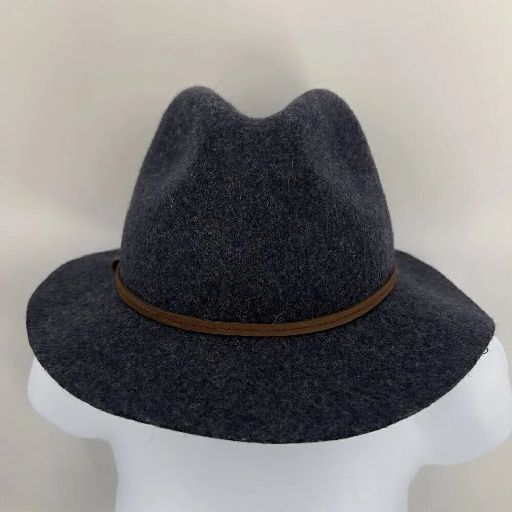 Scala Women's Hand Made Charcoal Gray Hat One Size Fits All